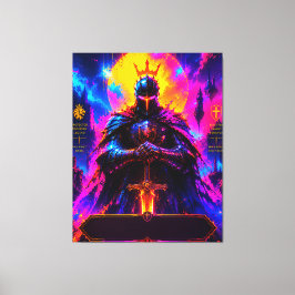 Neon Beschermer Vader Canvas Afdruk