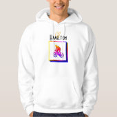 Neon Bicycle Rider Hoodie HAMbyWG (Voorkant)