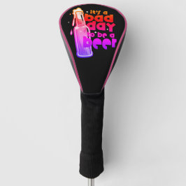 Neon Bier Golf Humor Slechte Dag om een Biergrap t Golfheadcover