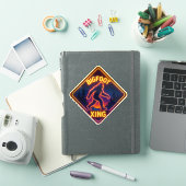 Neon Bigfoot Xing Sticker (iPad Cover)
