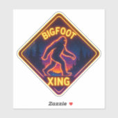 Neon Bigfoot Xing Sticker (Vel)