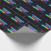 Neon Birthday Computer Downloading Bar Cadeaupapier (Hoek)
