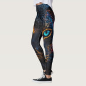 Neon Black Glowing Leopard Leggings (Links)