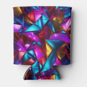 Neon Blacklight Abstract Glas in lood Blikjeskoeler (Voorkant)