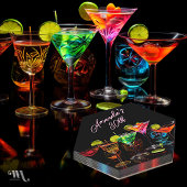 Neon Blacklight Adult Cocktail Verjaardag Kartonnen Onderzetters