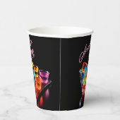 Neon Blacklight Jelly Shots Cocktail Verjaardag Papieren Bekers (Rechts)