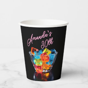 Neon Blacklight Jelly Shots Cocktail Verjaardag Papieren Bekers