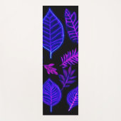Neon bladeren in roze en Paarse tinten Yogamat (Voorkant)