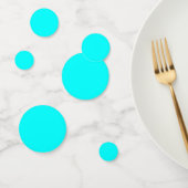 Neon Blauw Effen Kleur | Klassiek Confetti (Groep)