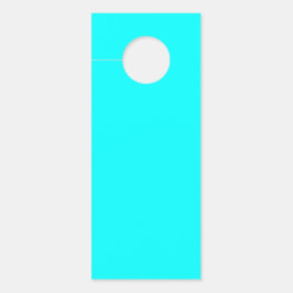 Neon Blauw Effen Kleur | Klassiek Deurhanger