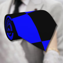 Neon Blauw en Zwart Geruite Checkerboard 