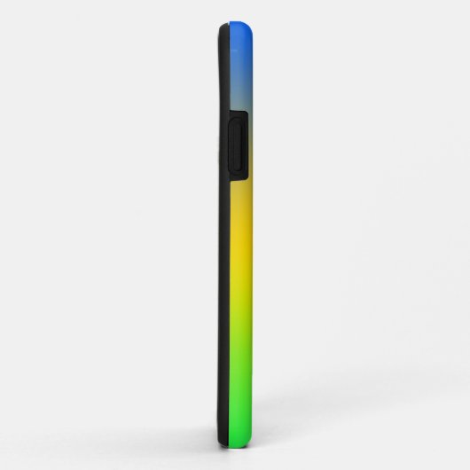 Neon blauw, geel, groen verloop, ombre. Case-Mate iPhone case (Achterkant/rechts)