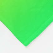 Neon blauw, geel, groen verloop, ombre. fleece deken (Hoek)