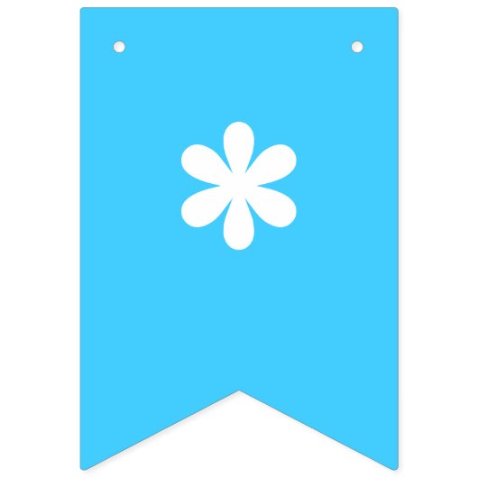 Neon Blauw | Het is een jongen! | Aangepast Vlaggetjes (Tweede vlag)