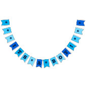 Neon Blauw | Het is een jongen! | Aangepast Vlaggetjes (Alle)