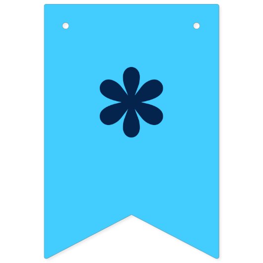 Neon Blauw | Het is een jongen! | Aangepast Vlaggetjes (Tweede vlag)