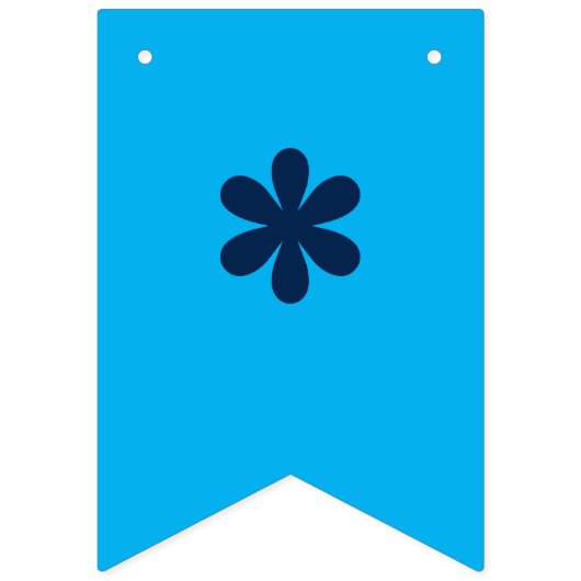 Neon Blauw | Het is een jongen! | Aangepast Vlaggetjes (Eerste vlag)