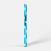 Neon blauw kleurenpatroon samsung galaxy hoesje (Rechterkant)