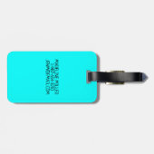 Neon BLAUW Meisje Scout JUNIOR | Aangepast Bagagelabel (Achterkant horizontaal)