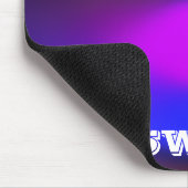 Neon Blauw, Paarse, Groene & Oranje School Monogra Muismat (Hoek)