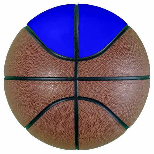 Neon Blauw Stevige Kleur Basketbal (Rechts)
