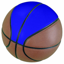 Neon Blauw Stevige Kleur Basketbal