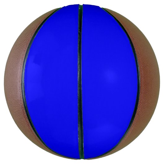 Neon Blauw Stevige Kleur Basketbal (Verticaal)