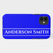 Neon Blauw Stevige Kleur Case-Mate iPhone Case (Achterkant (horizontaal))