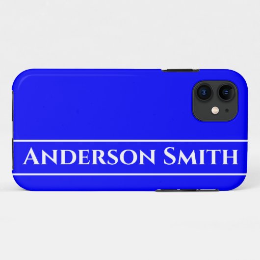 Neon Blauw Stevige Kleur Case-Mate iPhone Case (Achterkant (horizontaal))