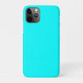 Neon Blauw Stevige Kleur | Klassiek Case-Mate iPhone Case (Achterkant)