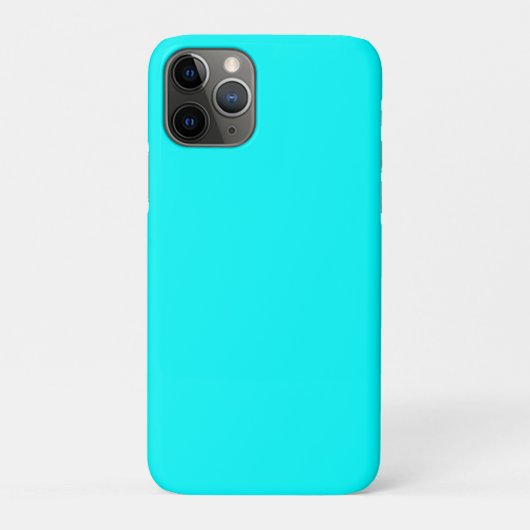 Neon Blauw Stevige Kleur | Klassiek Case-Mate iPhone Case (Achterkant)