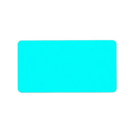 Neon Blauw Stevige Kleur | Klassiek Etiket