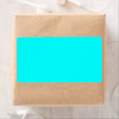 Neon Blauw Stevige Kleur | Klassiek Etiket (Insitu)