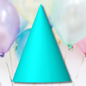 Neon Blauw Stevige Kleur | Klassiek Feesthoedjes