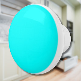 Neon Blauw Stevige Kleur | Klassiek Keramische Knop