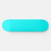 Neon Blauw Stevige Kleur | Klassiek Persoonlijk Skateboard (Horizontaal)