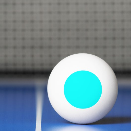 Neon Blauw Stevige Kleur | Klassiek Pingpongbal (Net)