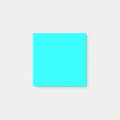 Neon Blauw Stevige Kleur | Klassiek Post-it® Notes (Voorkant)