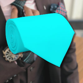 Neon Blauw Stevige Kleur | Klassiek Stropdas