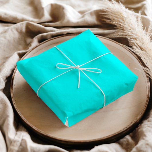 Neon Blauw Stevige Kleur | Klassiek Tissuepapier