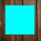 Neon Blauw Stevige Kleur | Klassiek Vierkante Visitekaartje