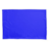 Neon Blauw Stevige Kleur Kussensloop (Voorkant)