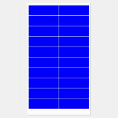Neon Blauw Stevige Kleur Labels (Vel)