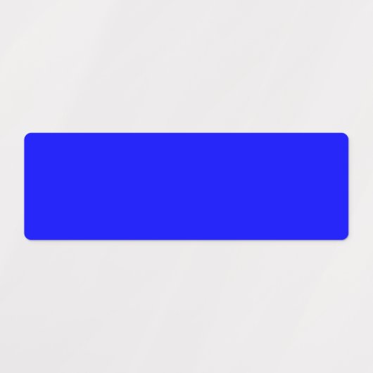 Neon Blauw Stevige Kleur Labels (Design 2)