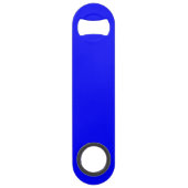 Neon Blauw Stevige Kleur Speed Flessenopener (Voorkant)