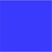 Neon Blauw Stevige Kleur Sticker (Voorkant)