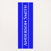 Neon Blauw Stevige Kleur Yogamat (Voorkant)