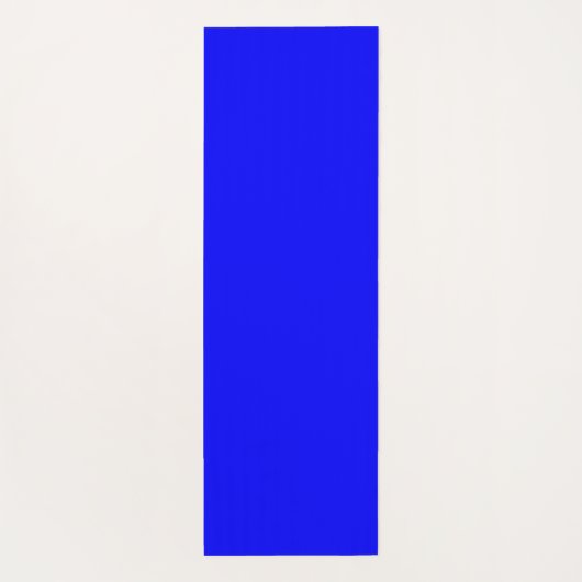 Neon Blauw Stevige Kleur Yogamat (Achterkant)
