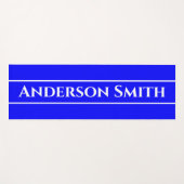 Neon Blauw Stevige Kleur Yogamat (Voorkant (horizontaal))