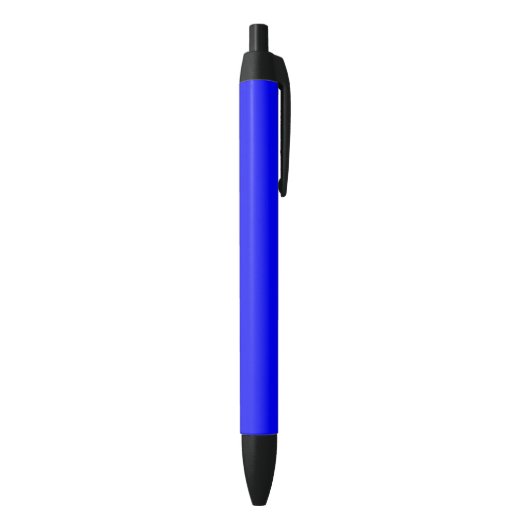 Neon Blauw Stevige Kleur Zwarte Inkt Pen (Achterkant (Verticaal))